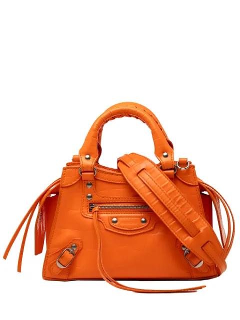 2020 Mini Croc Embossed Calfskin Neo Classic City satchel by BALENCIAGA 