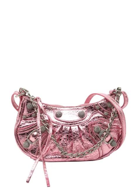 2021 Metallic Lambskin Motocross Le Cagole XS crossbody bag by BALENCIAGA 