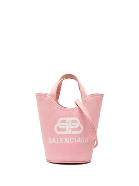 2021 XS Canvas Wave Bucket Bag satchel by BALENCIAGA 