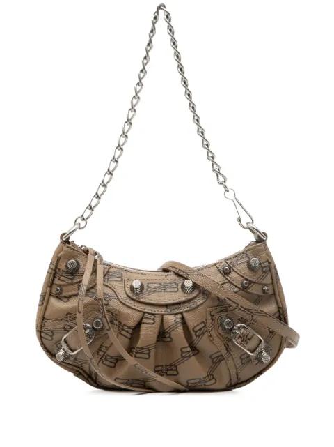 2022 Mini BB Monogram Coated Canvas Le Cagole satchel by BALENCIAGA 