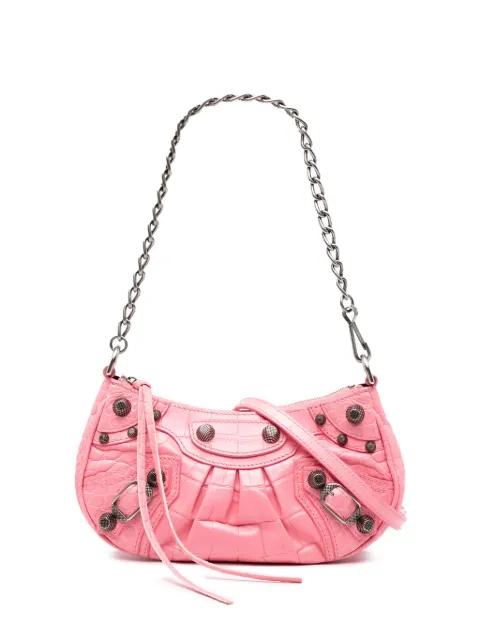 2022 Mini Embossed Leather Motocross Le Cagole satchel by BALENCIAGA 
