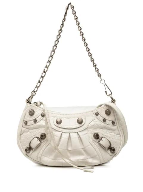 2022 Mini Embossed Leather Motocross Le Cagole satchel by BALENCIAGA 