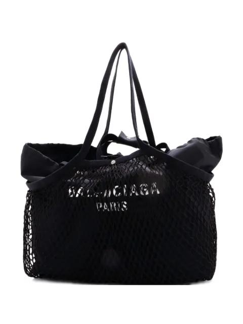 24/7 Drawstring Mesh and Canvas Medium tote bag by BALENCIAGA 