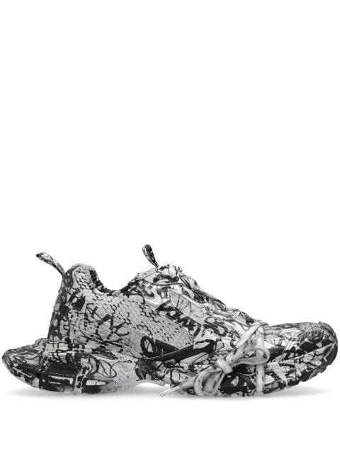 3XL Extreme Graffiti low-top sneakers by BALENCIAGA