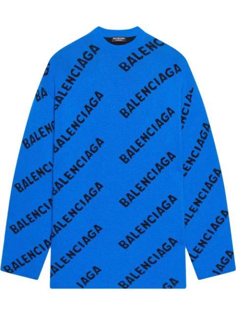 Allover Logo jumper by BALENCIAGA
