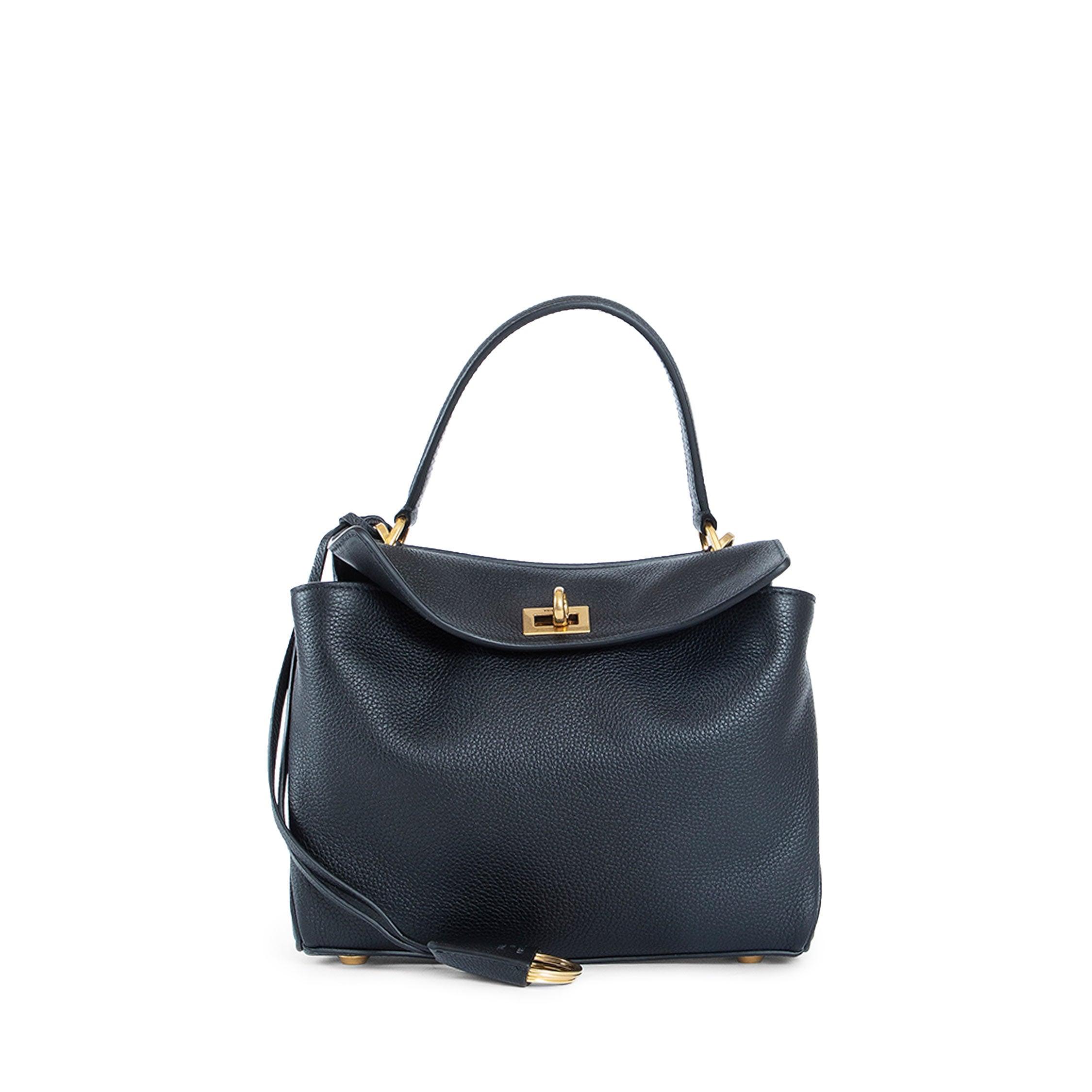 BALENCIAGA WOMAN BLACK TOP HANDLE BAGS by BALENCIAGA