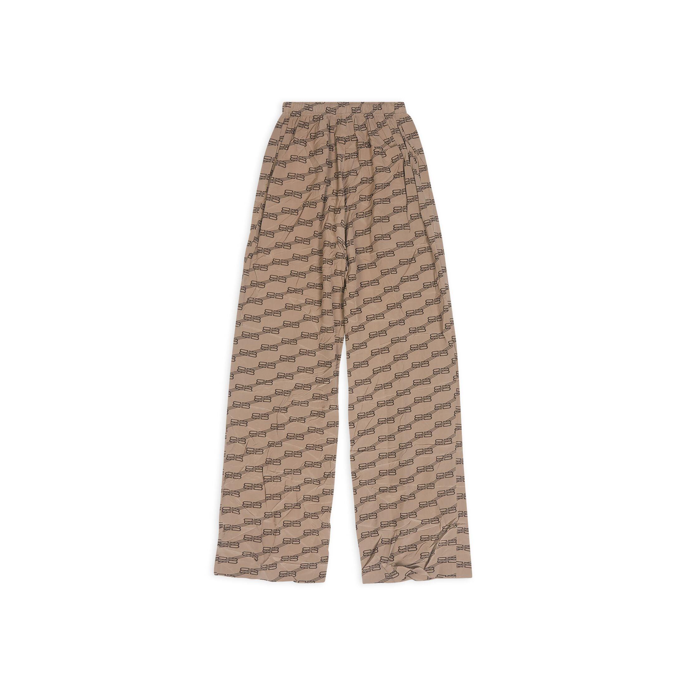 BALENCIAGA - Women's BB Monogram Pyjama Pants - (Beige) by BALENCIAGA