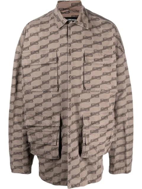 BB Monogram cargo shirt by BALENCIAGA
