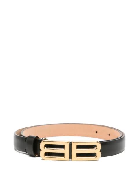 BB logo leather belt by BALENCIAGA