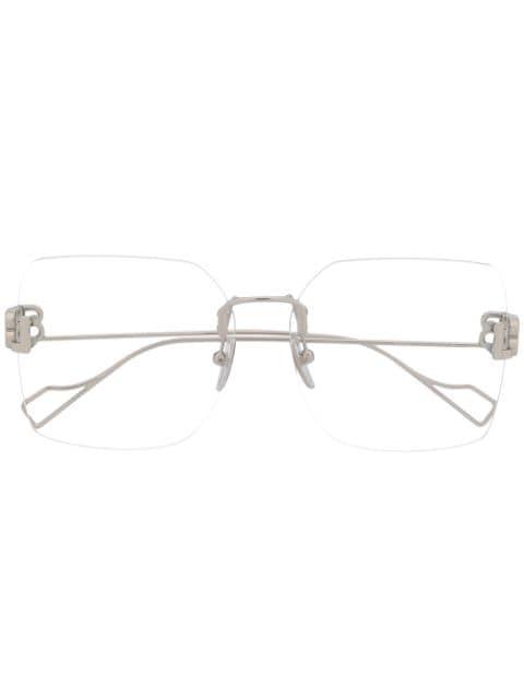 BB rimless glasses by BALENCIAGA