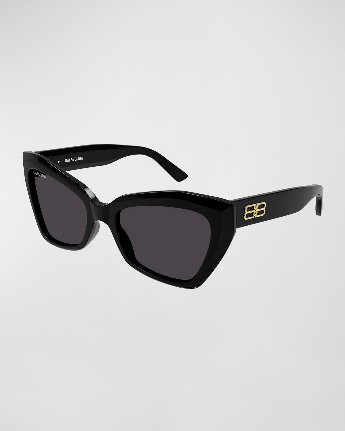 BB0271S Logo Acetate Butterfly Sunglasses by BALENCIAGA