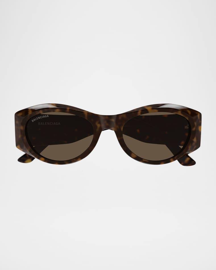 BB0396SK Acetate Oval Sunglasses by BALENCIAGA