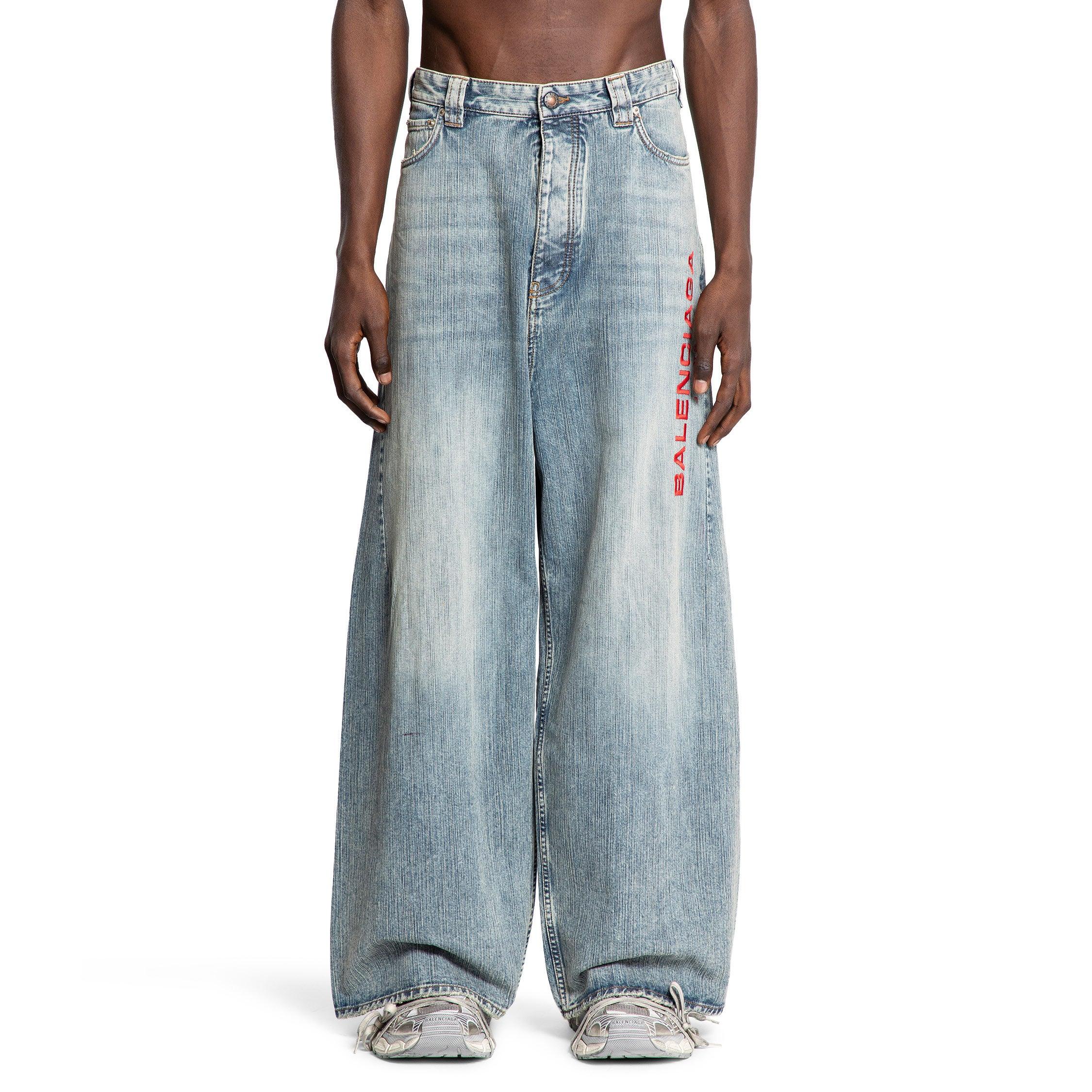 Baggy Pants in Italian ring denim by BALENCIAGA