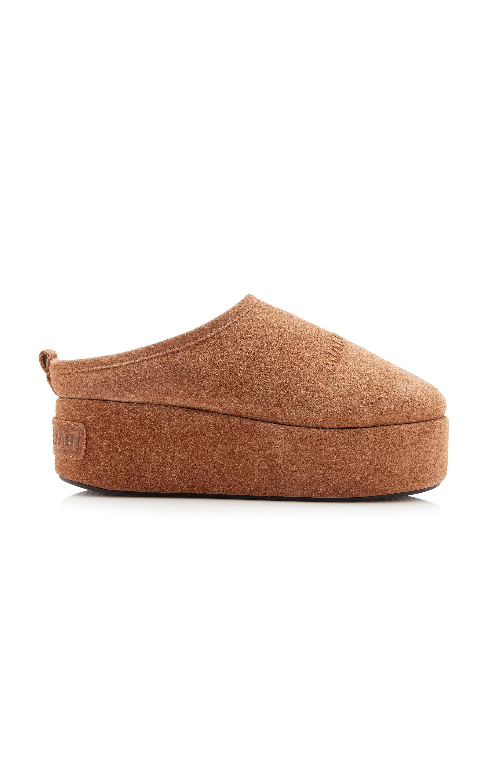 Balenciaga Alaska Suede & Faux-Fur Slippers - Moda Operandi by BALENCIAGA