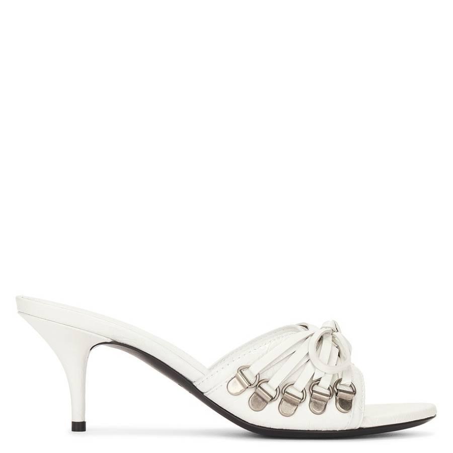 Balenciaga Cagole 70 Leather Mule Sandals by BALENCIAGA