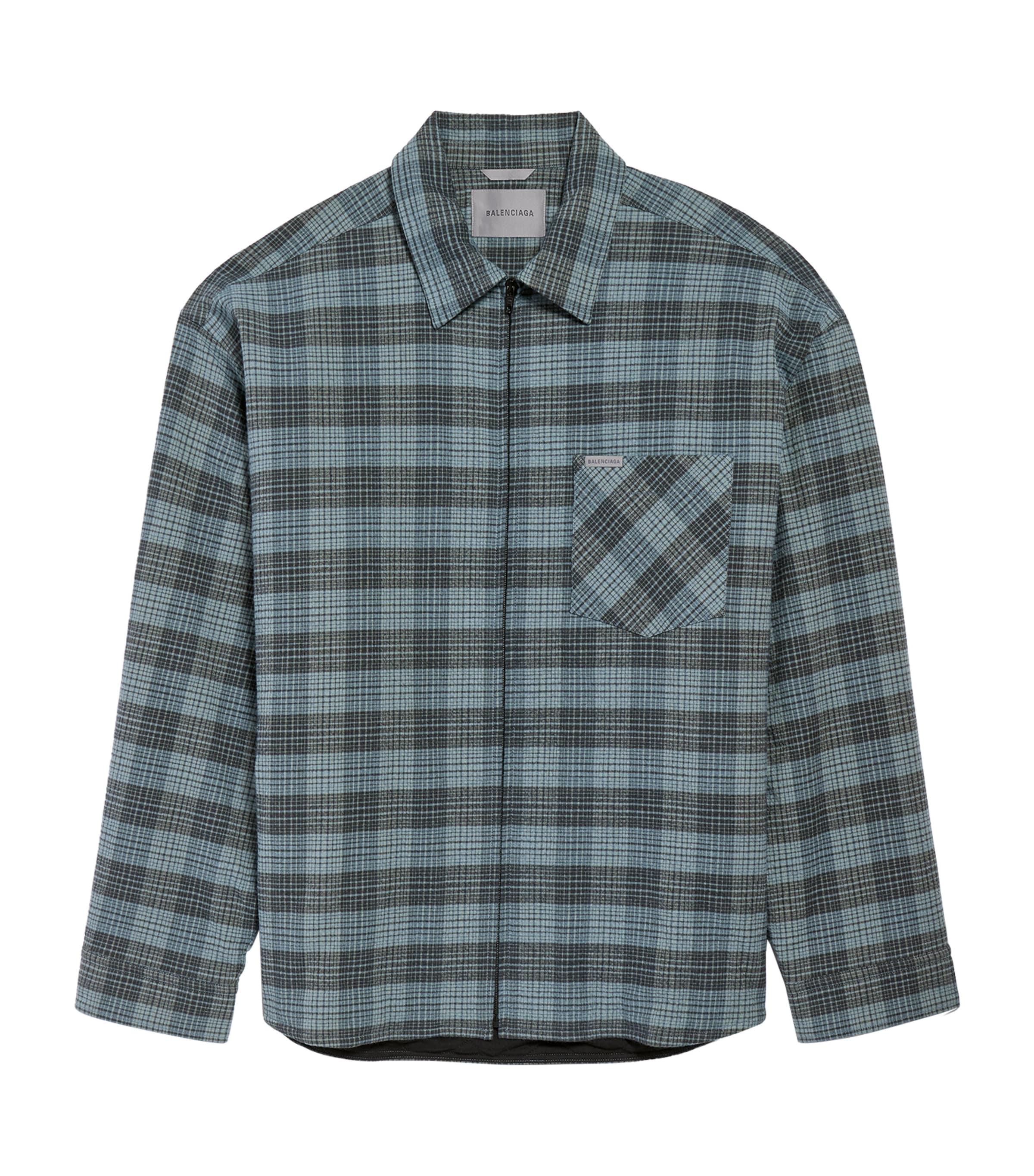 Balenciaga Check Padded Overshirt by BALENCIAGA