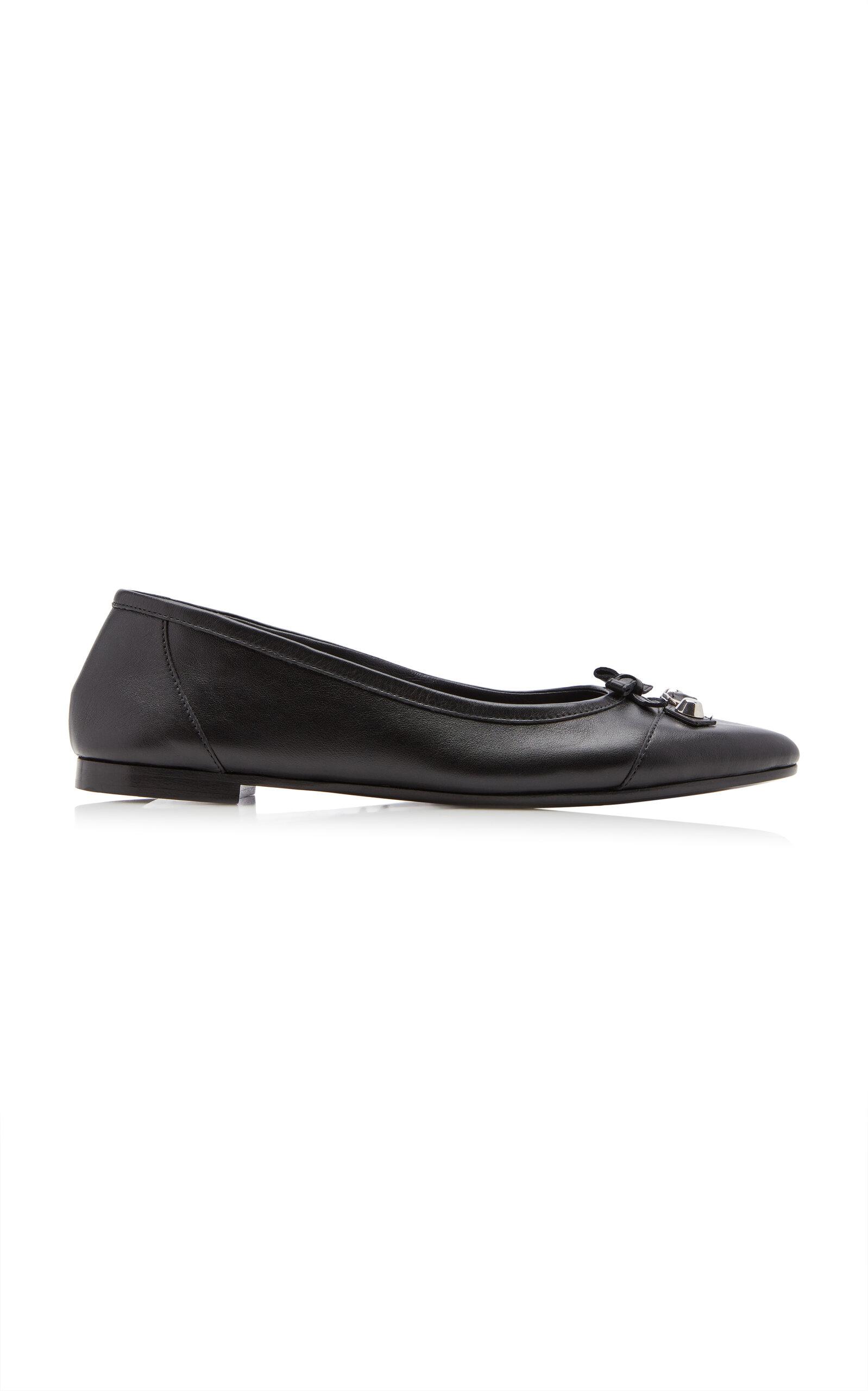Balenciaga City Leather Ballet Flats - Moda Operandi by BALENCIAGA
