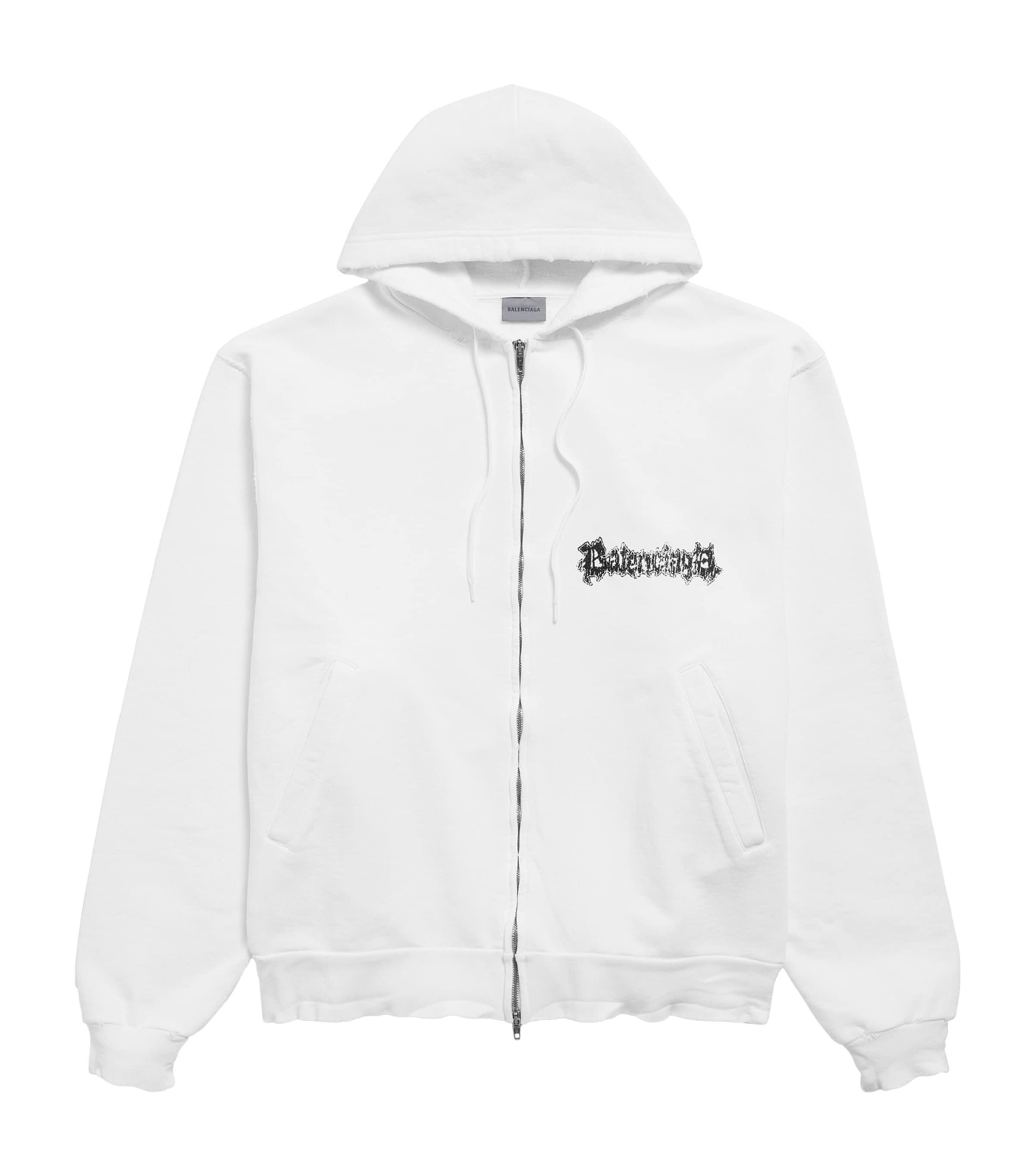Balenciaga Cotton Salon De Couture Zip-Up Hoodie by BALENCIAGA