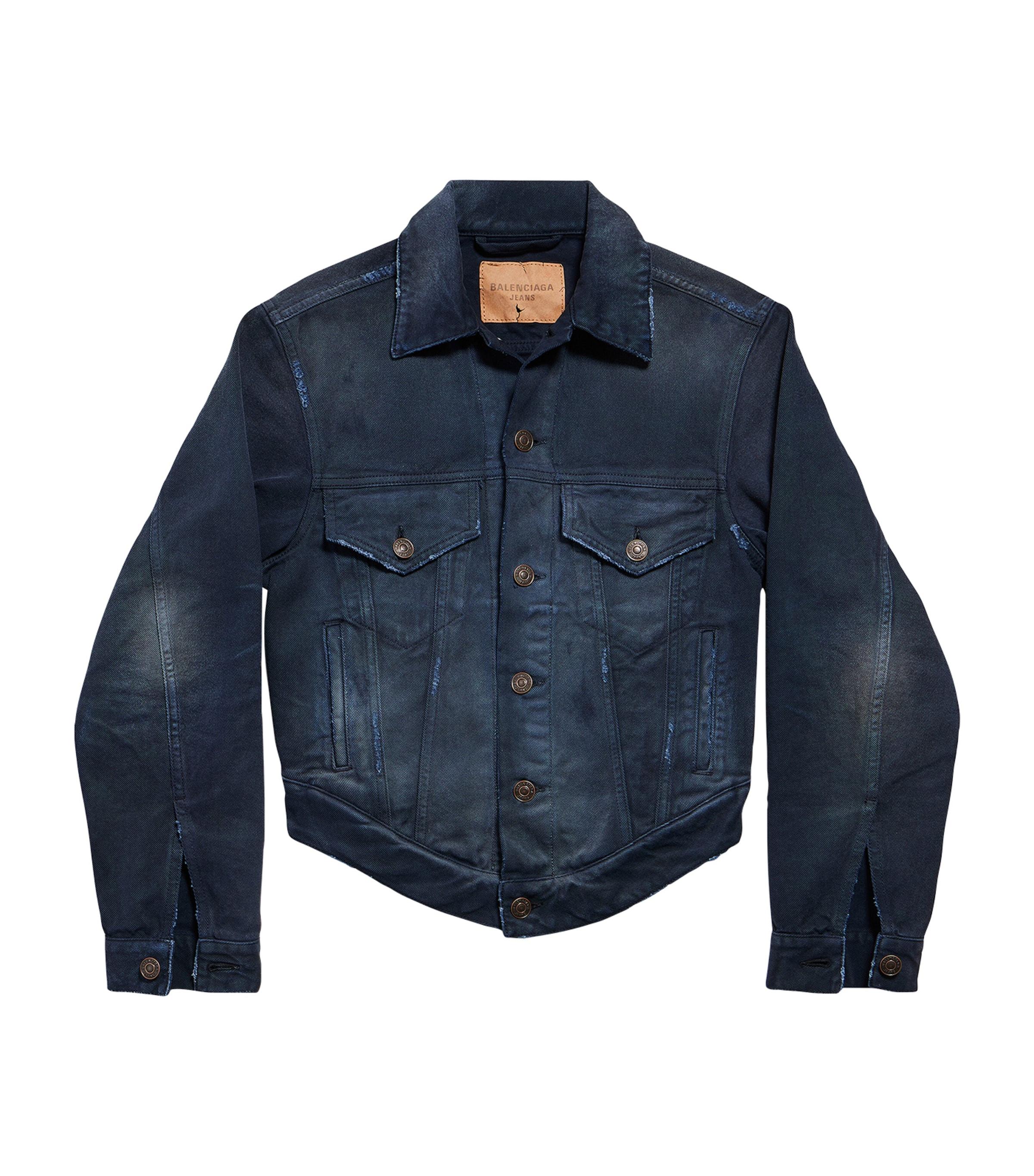 Balenciaga Distressed Denim Jacket by BALENCIAGA