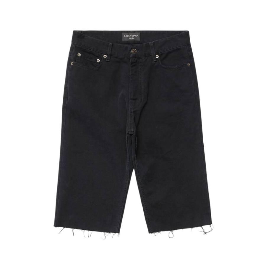 Balenciaga Distressed-Effect Denim Shorts by BALENCIAGA