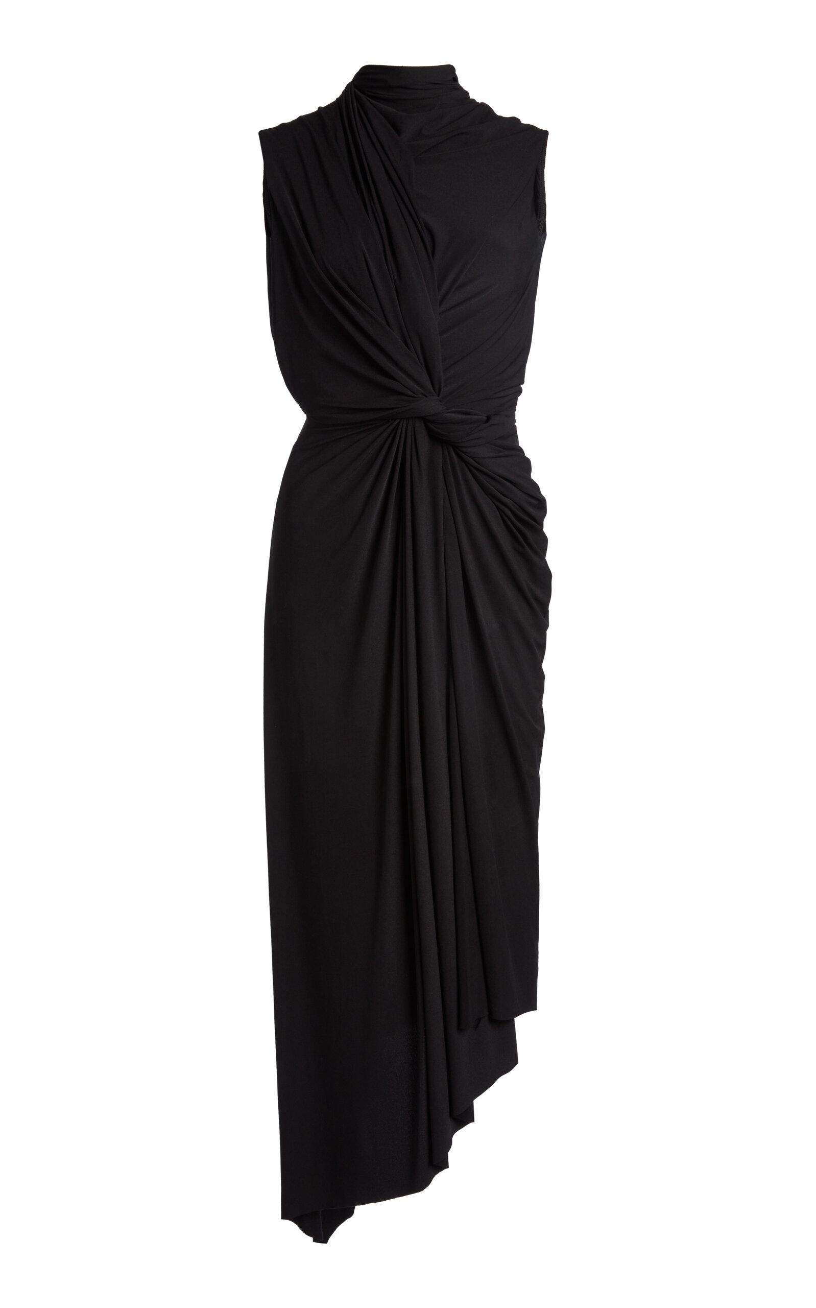 Balenciaga Draped Asymmetrical Jersey Dress - Moda Operandi by BALENCIAGA