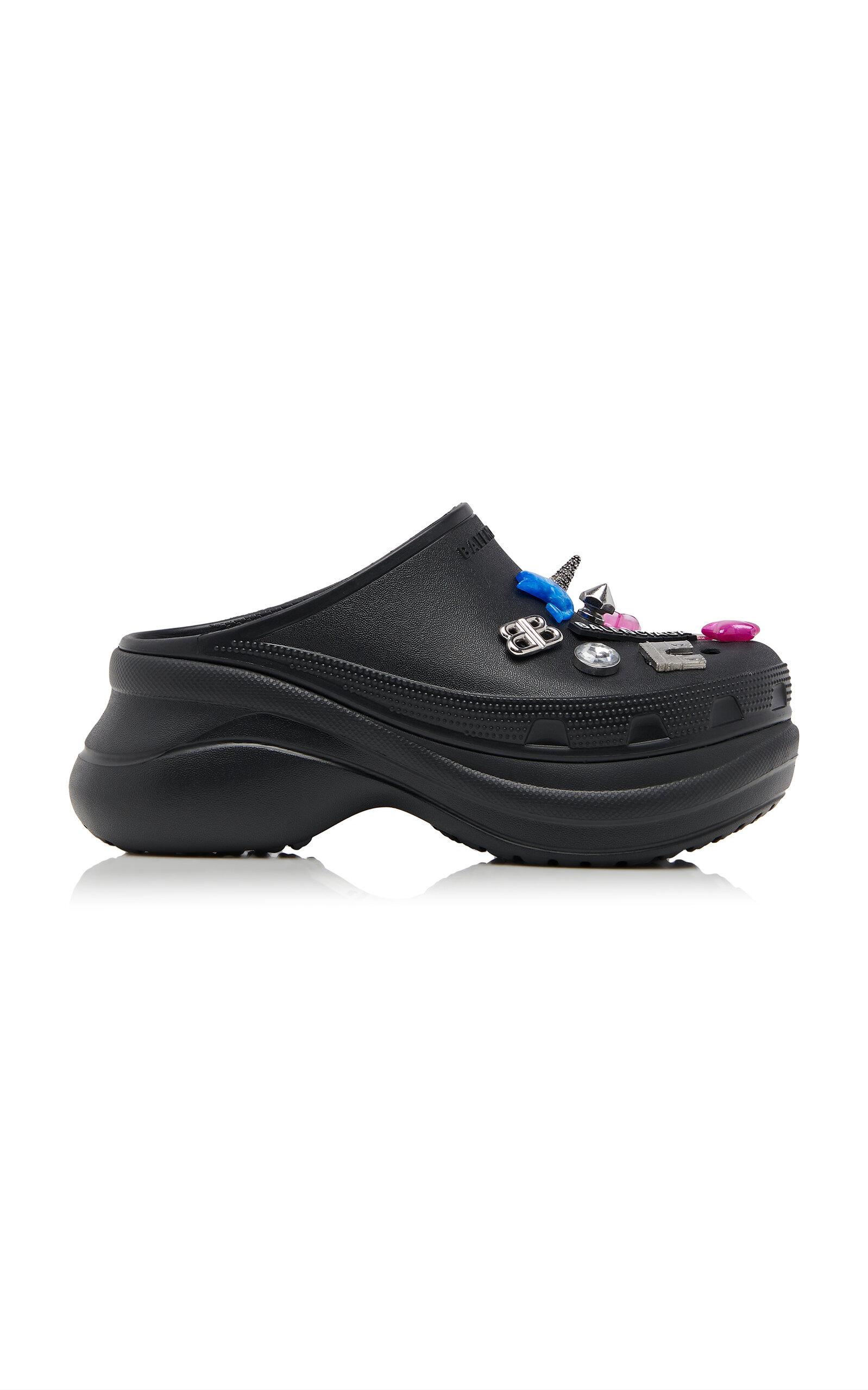 Balenciaga Embellished Rubber Croc Mules - Moda Operandi by BALENCIAGA