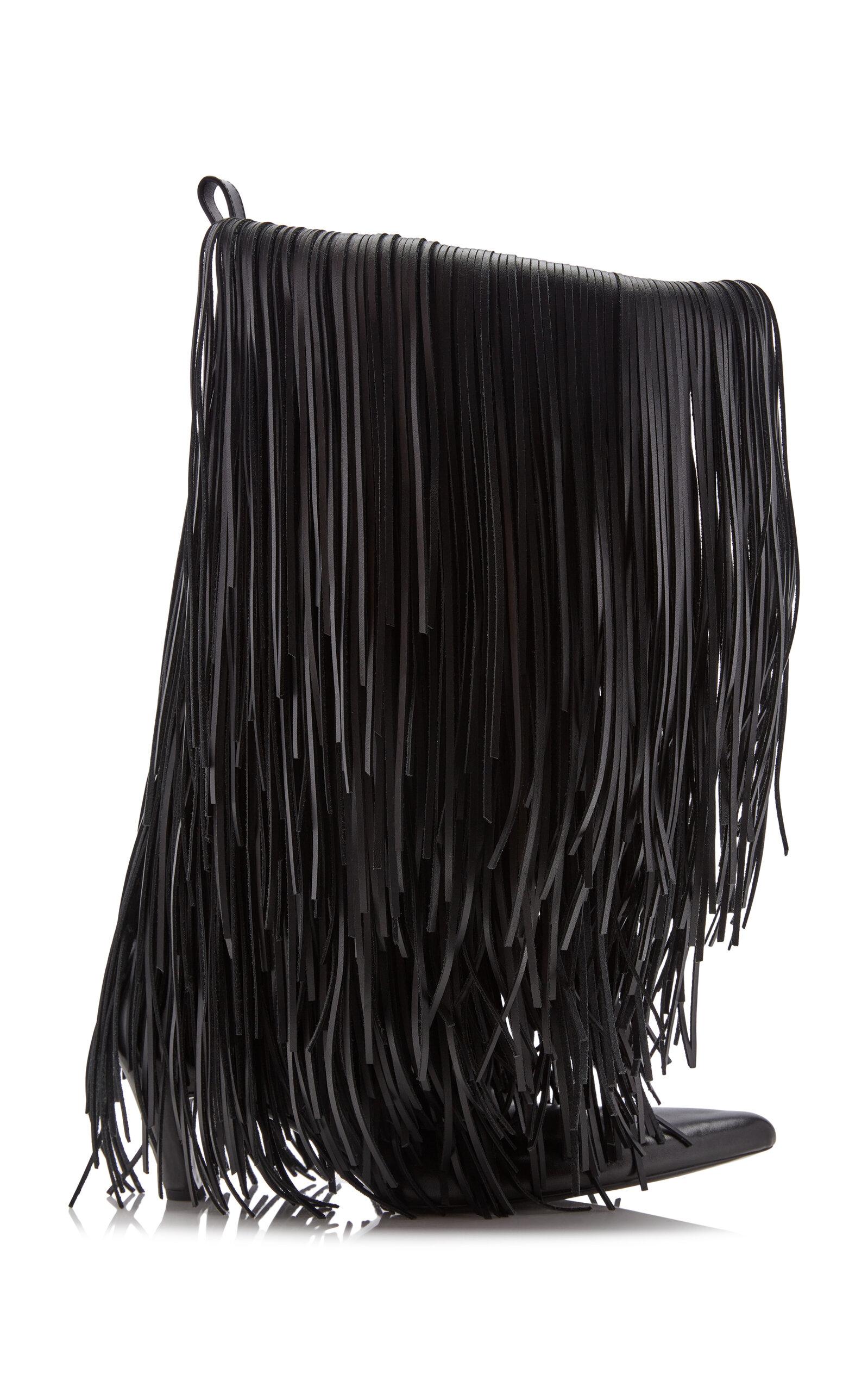 Balenciaga Fringe Leather Boots - Moda Operandi by BALENCIAGA