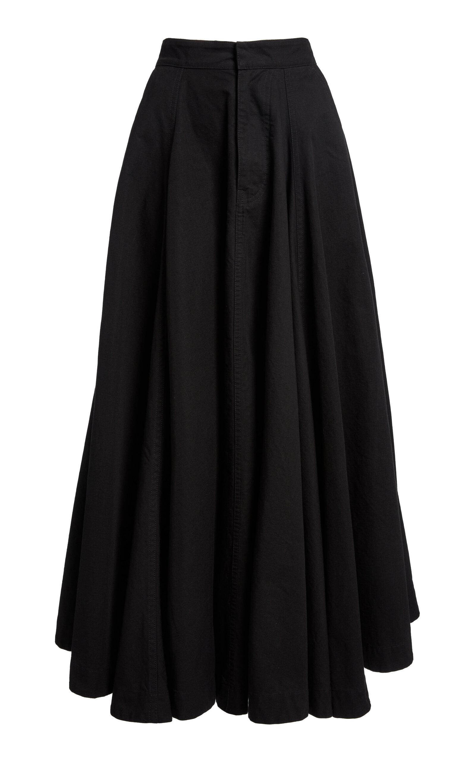 Balenciaga Godet Cotton Maxi Skirt - Moda Operandi by BALENCIAGA