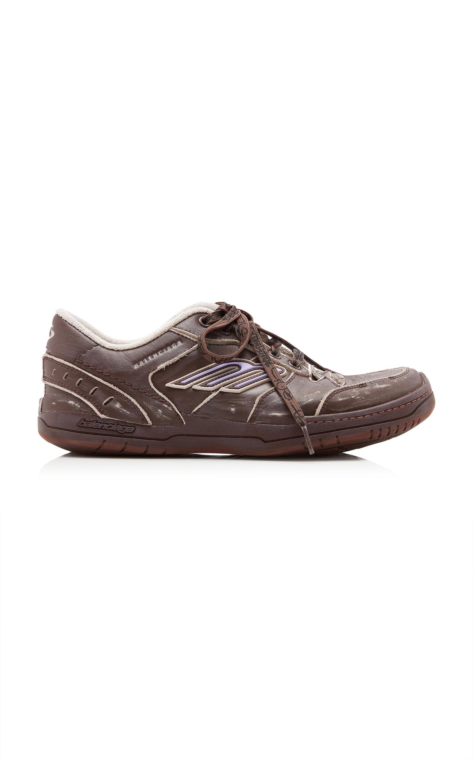 Balenciaga Hamptons Leather Sneakers - Moda Operandi by BALENCIAGA