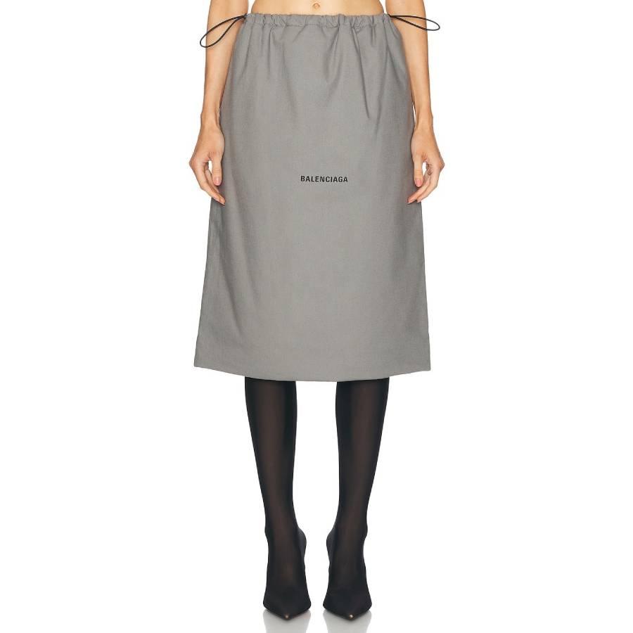 Balenciaga High Waist Shoe Bag Skirt by BALENCIAGA
