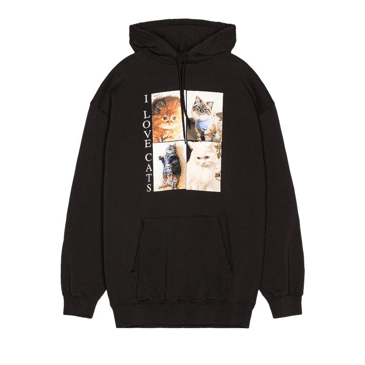 Balenciaga I Love Cats Hoodie 'Black' by BALENCIAGA