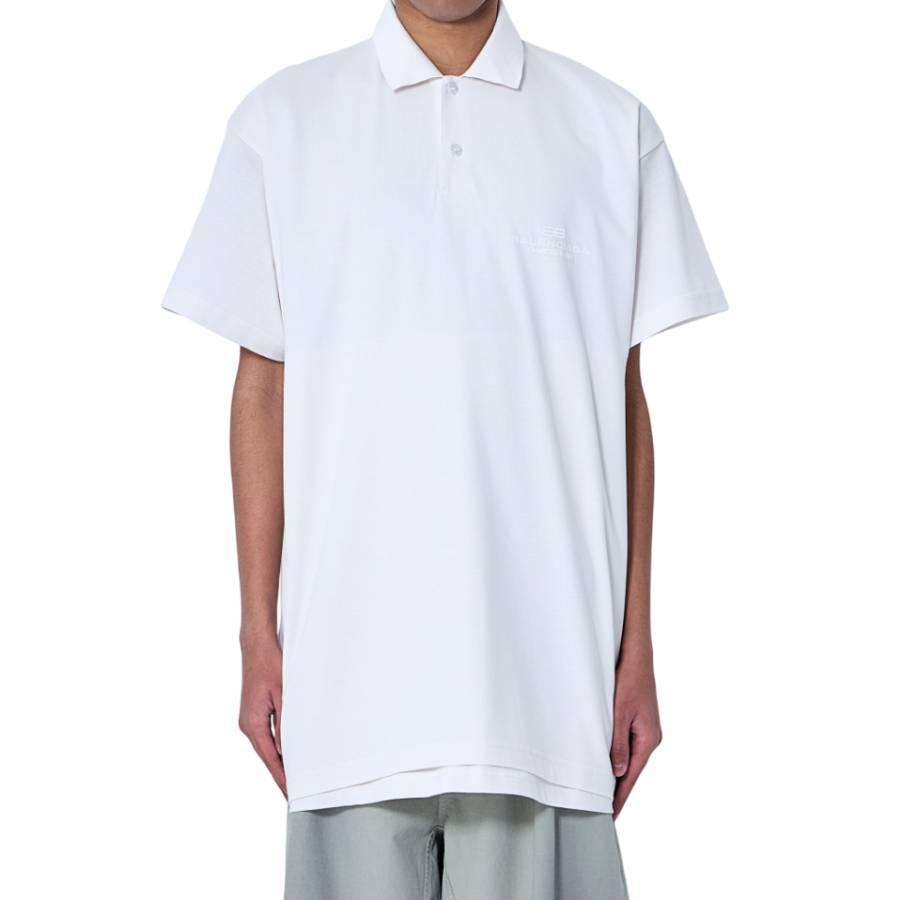 Balenciaga Intertwined Logo Short-Sleeve Polo Shirt by BALENCIAGA