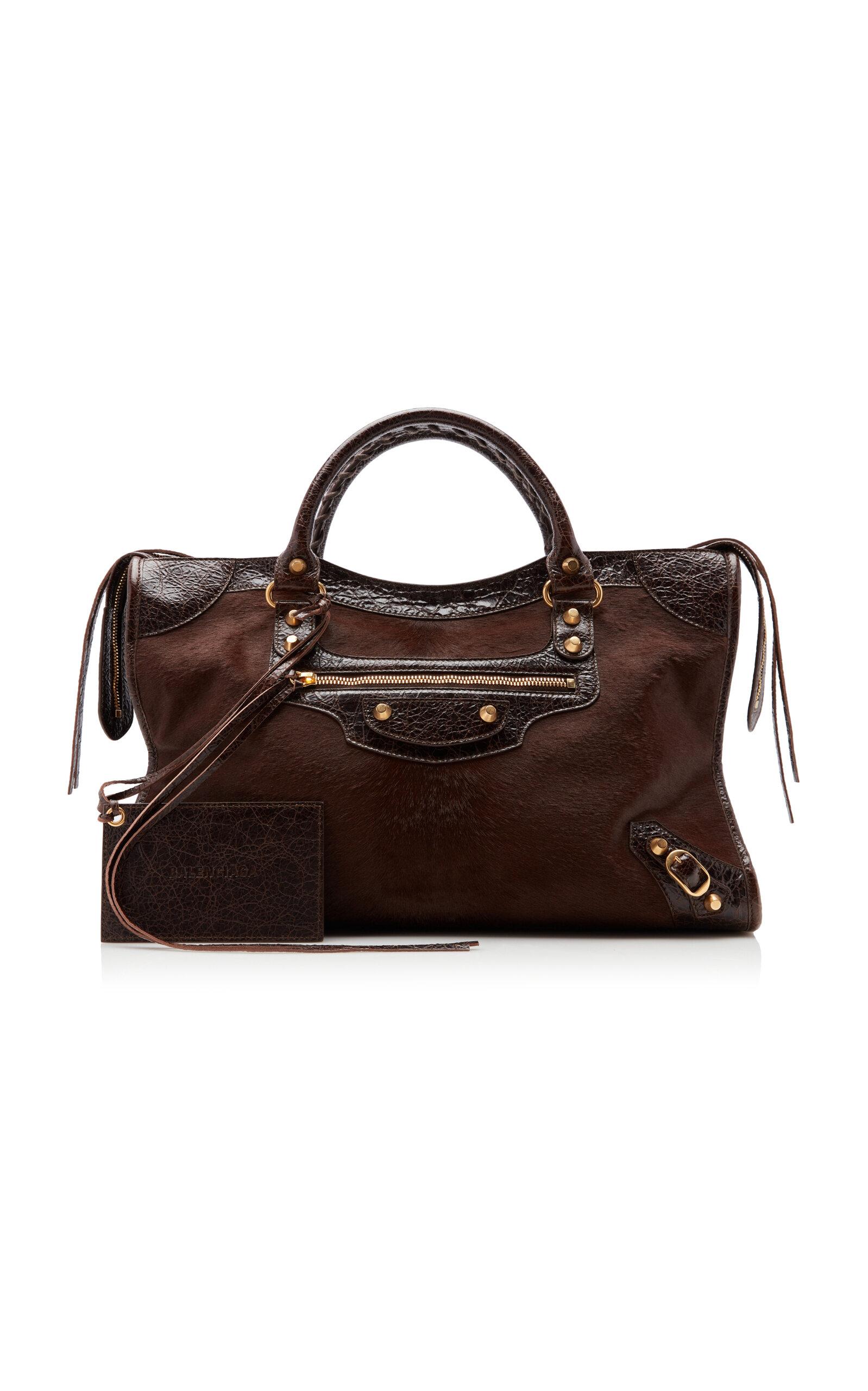 Balenciaga Le City Medium Pony Hair Bag - Moda Operandi by BALENCIAGA