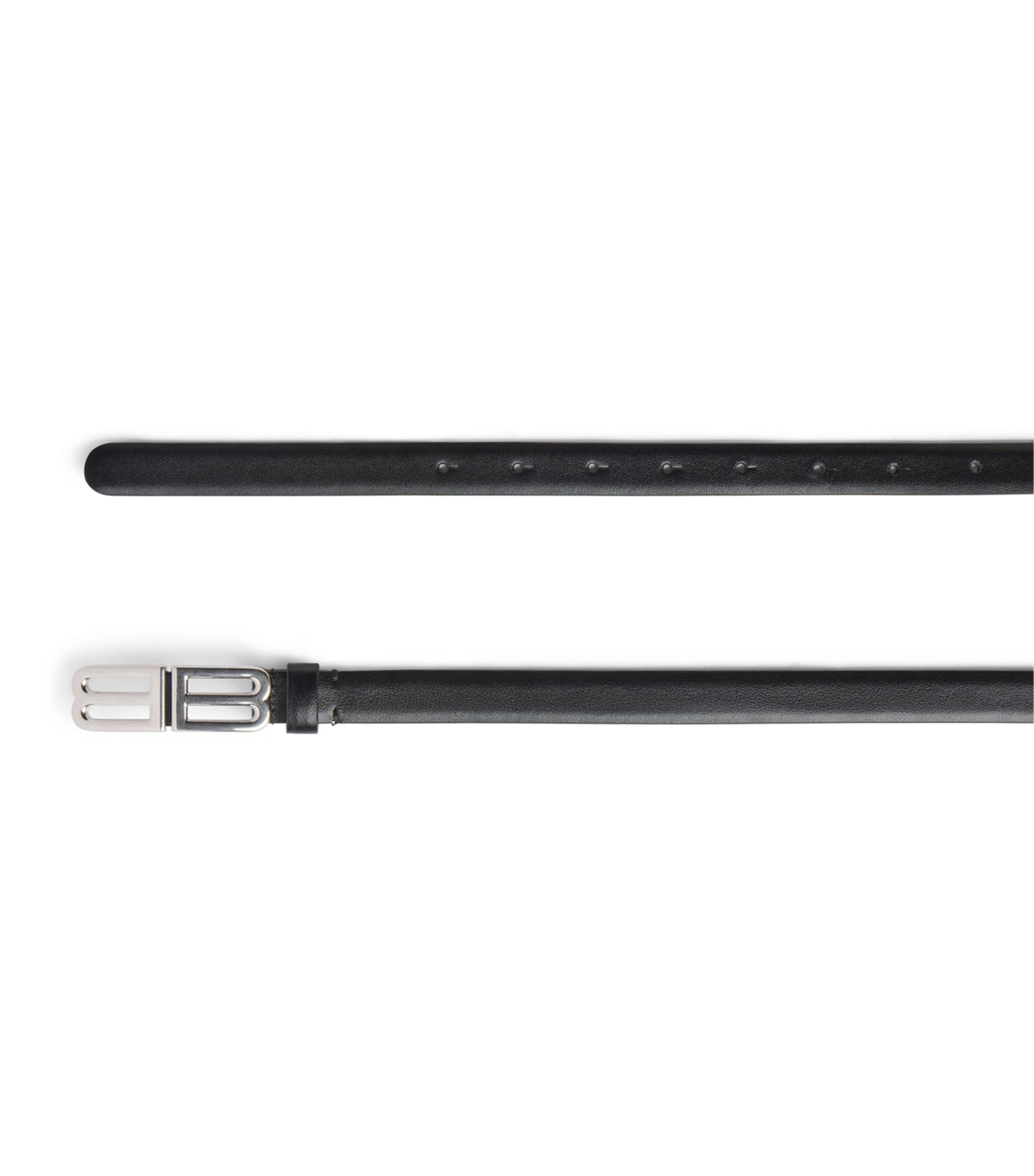 Balenciaga Leather BB Belt by BALENCIAGA