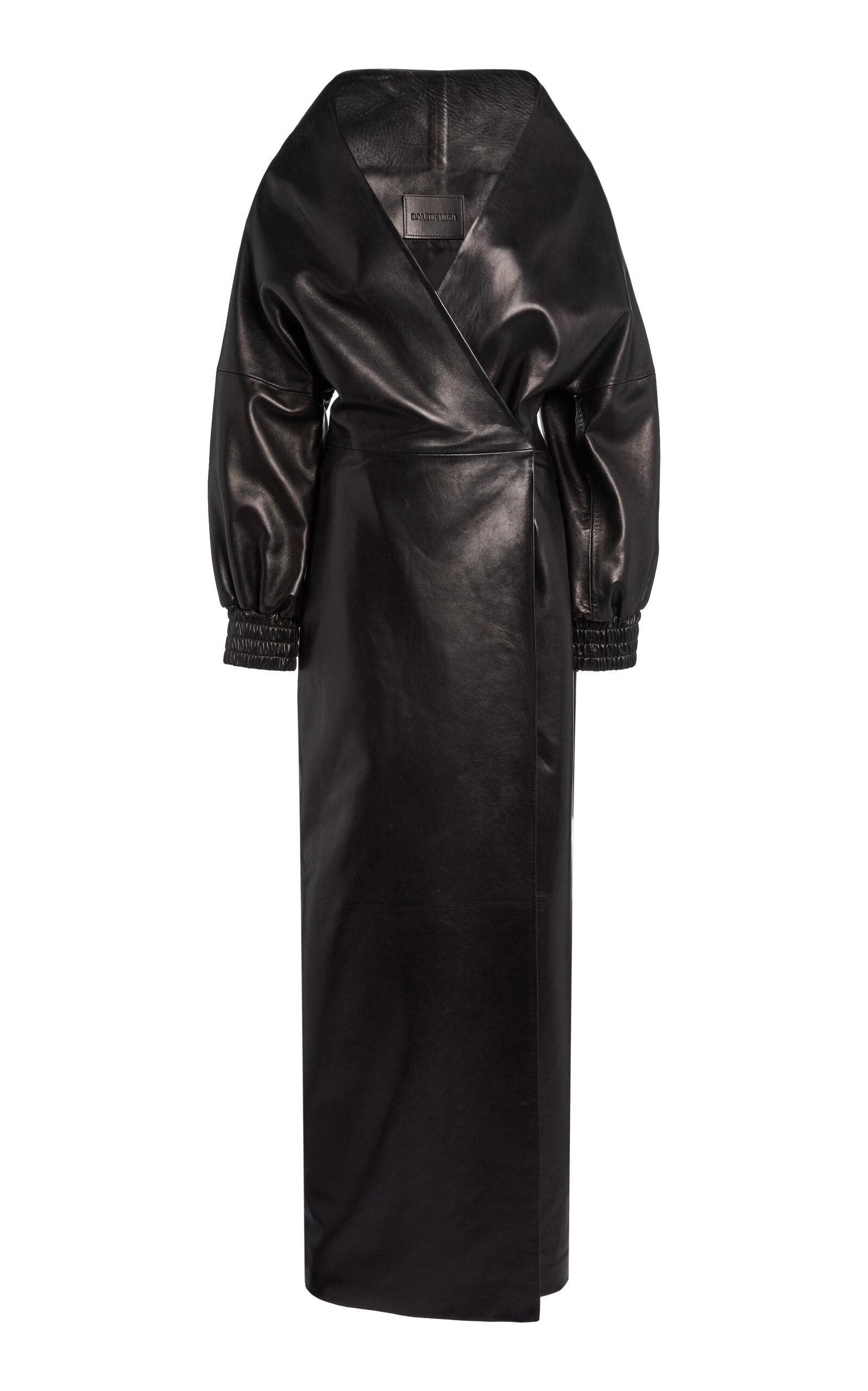 Balenciaga Leather Wrap Dress - Moda Operandi by BALENCIAGA
