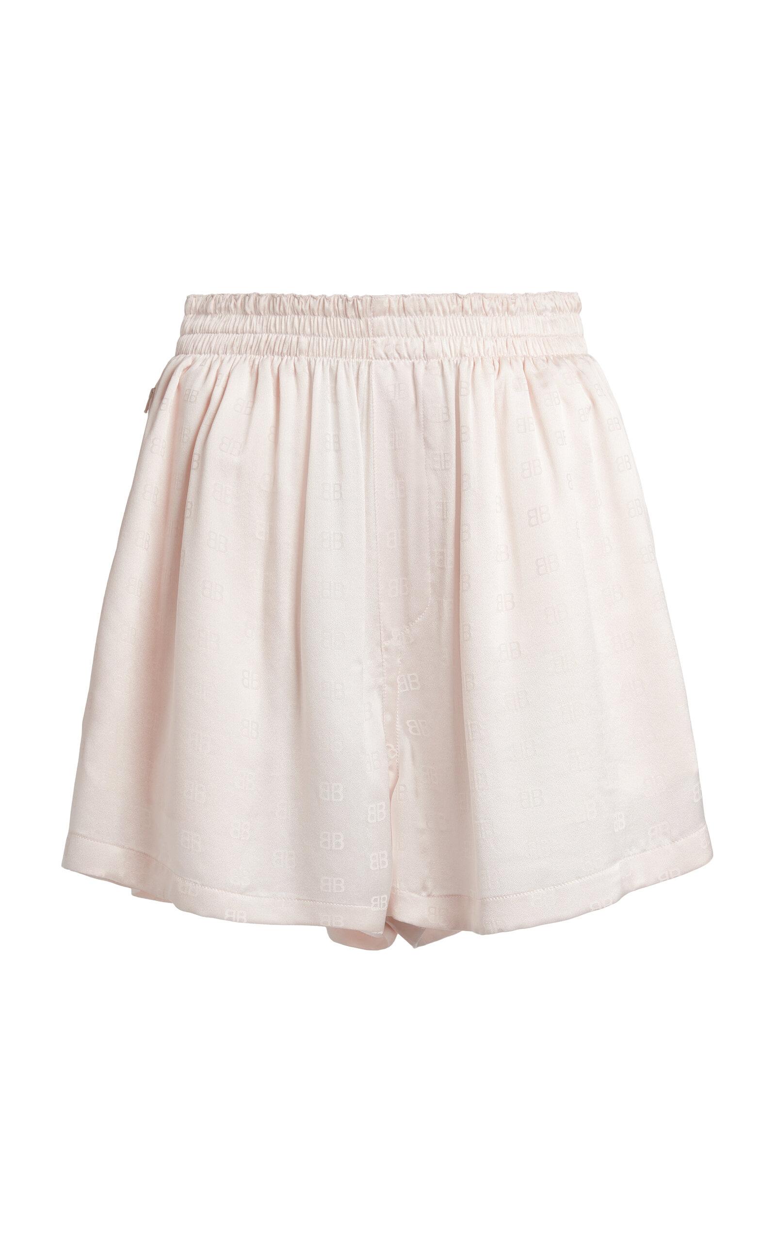 Balenciaga Logo-Jacquard Silk Boxer Shorts - Moda Operandi by BALENCIAGA
