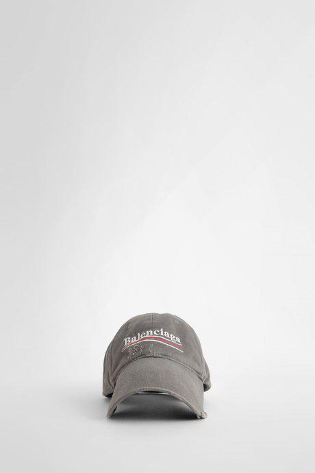 Balenciaga Men'S Grey Political Campaign Destroyed Cap by