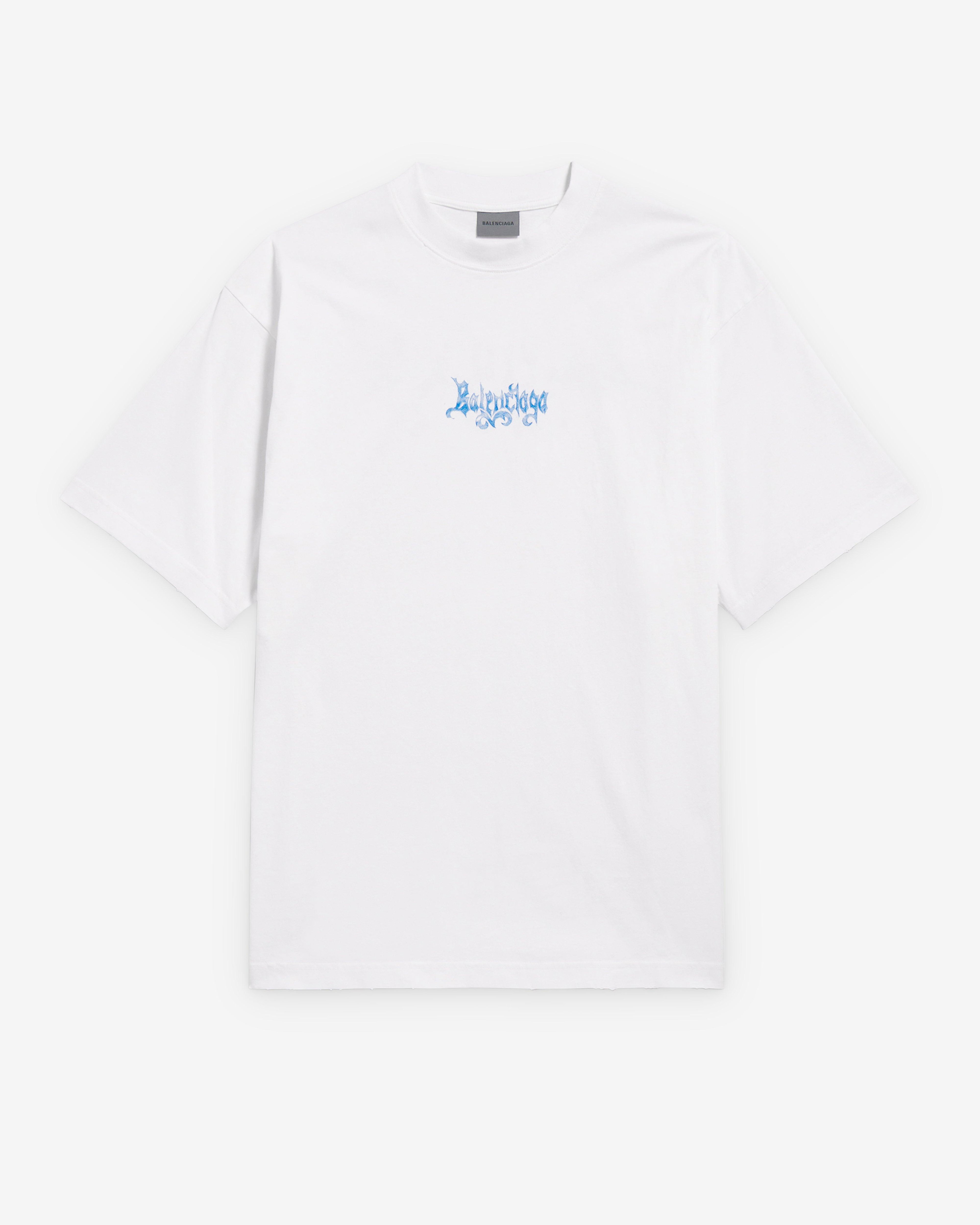 Balenciaga  - Men's Sketchy Medium Fit T-Shirt - (White) by BALENCIAGA