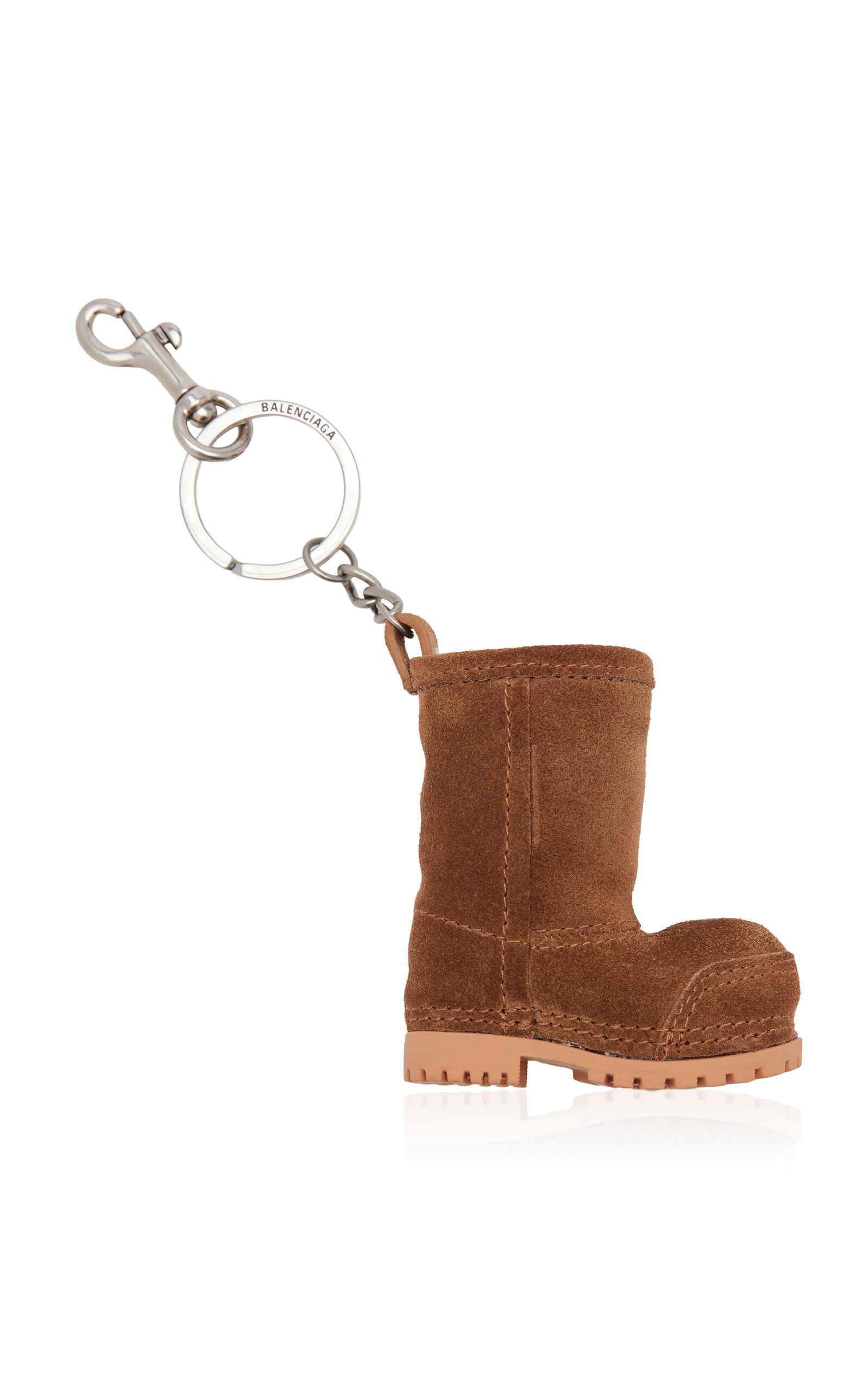 Balenciaga Mini Alaska Boot Suede Keyring - Moda Operandi by BALENCIAGA
