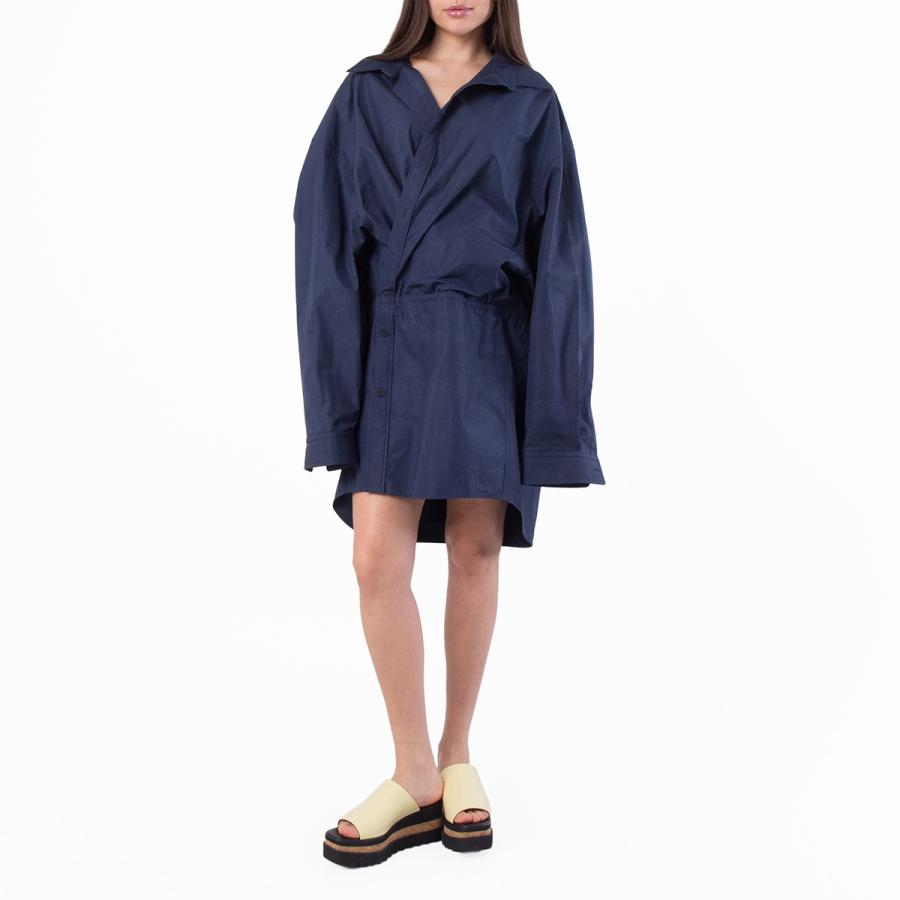 Balenciaga Oversized Fit Cotton Mini Dress by BALENCIAGA