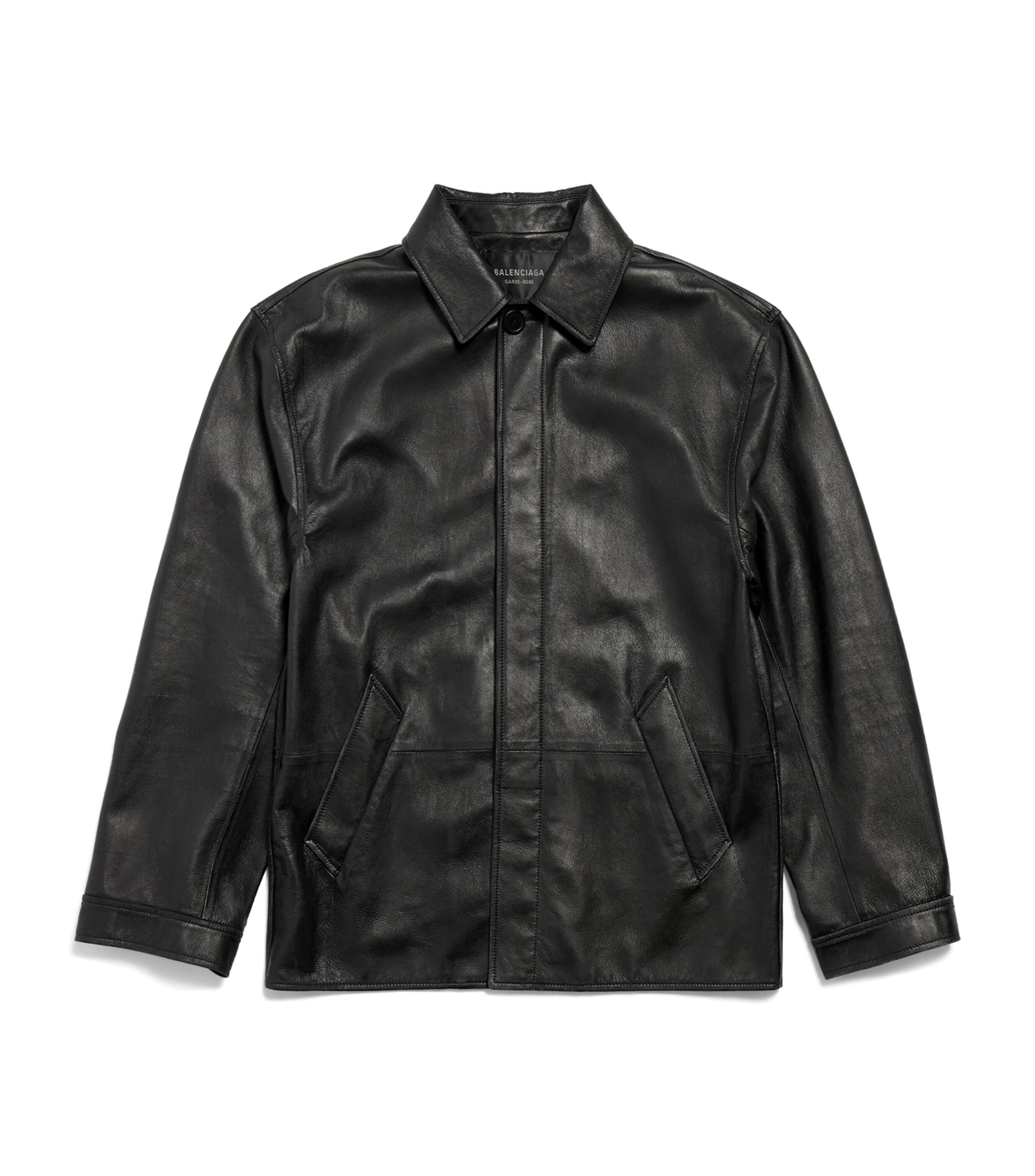 Balenciaga Oversized Leather Jacket by BALENCIAGA