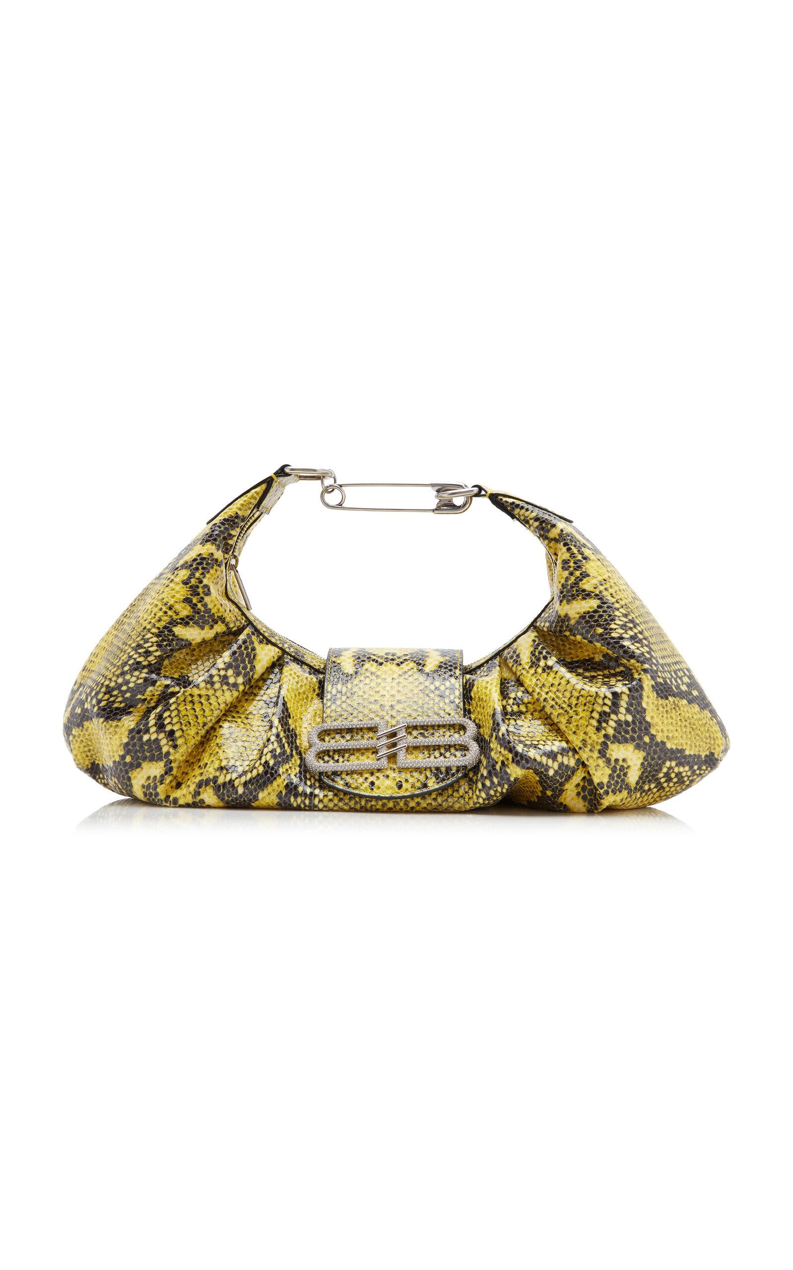 Balenciaga Pamela Embossed Python Leather Bag - Moda Operandi by BALENCIAGA