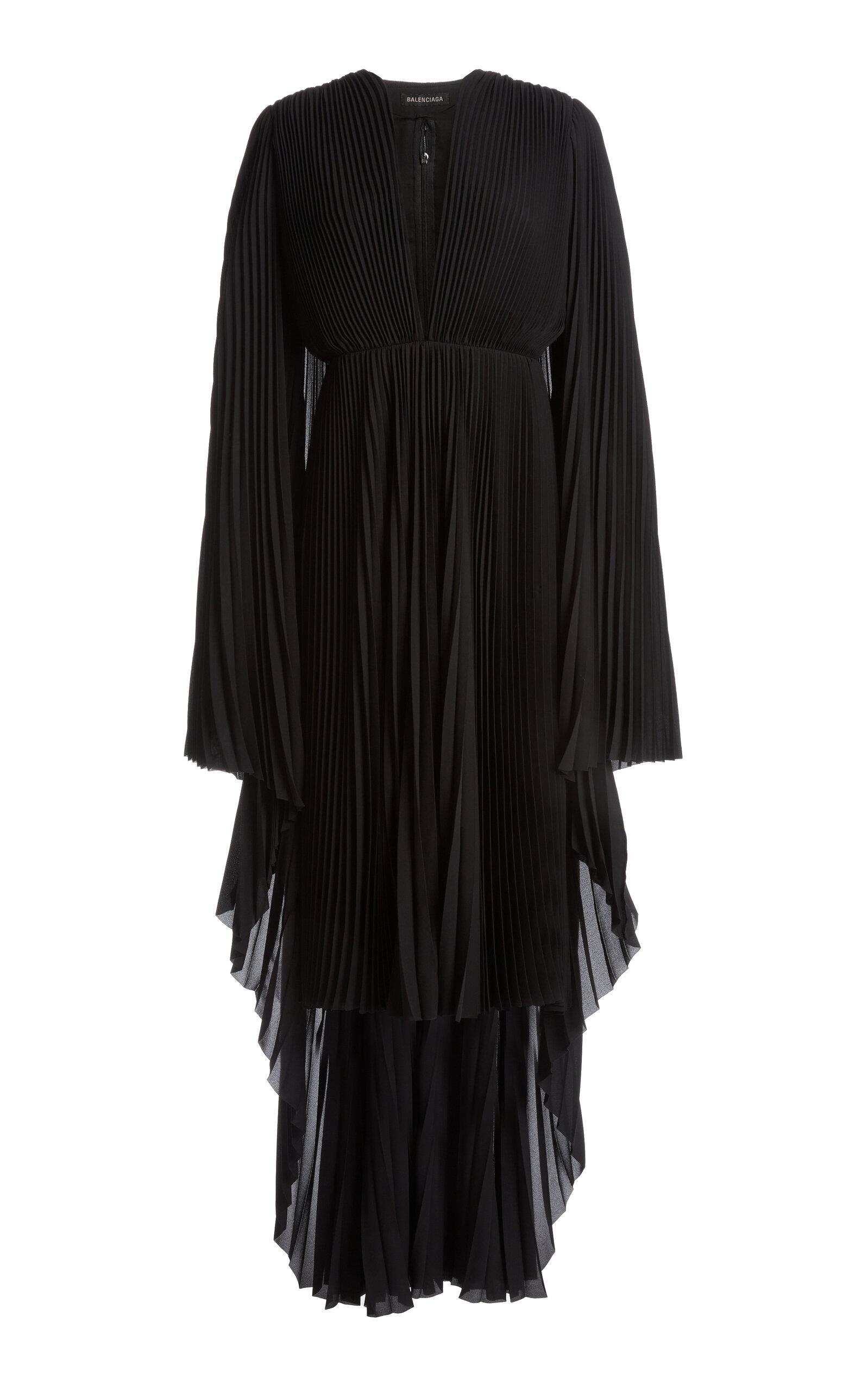 Balenciaga Pleated Tech-Crepe Dress - Moda Operandi by BALENCIAGA