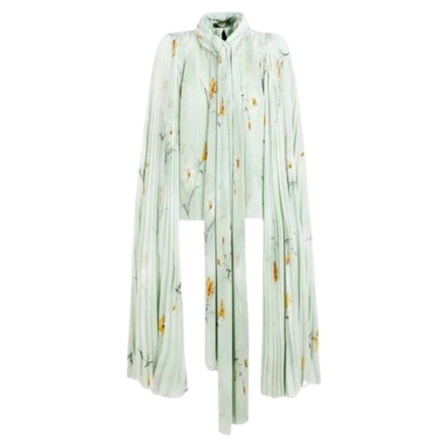 Balenciaga Scarf Pleated Blouse by BALENCIAGA