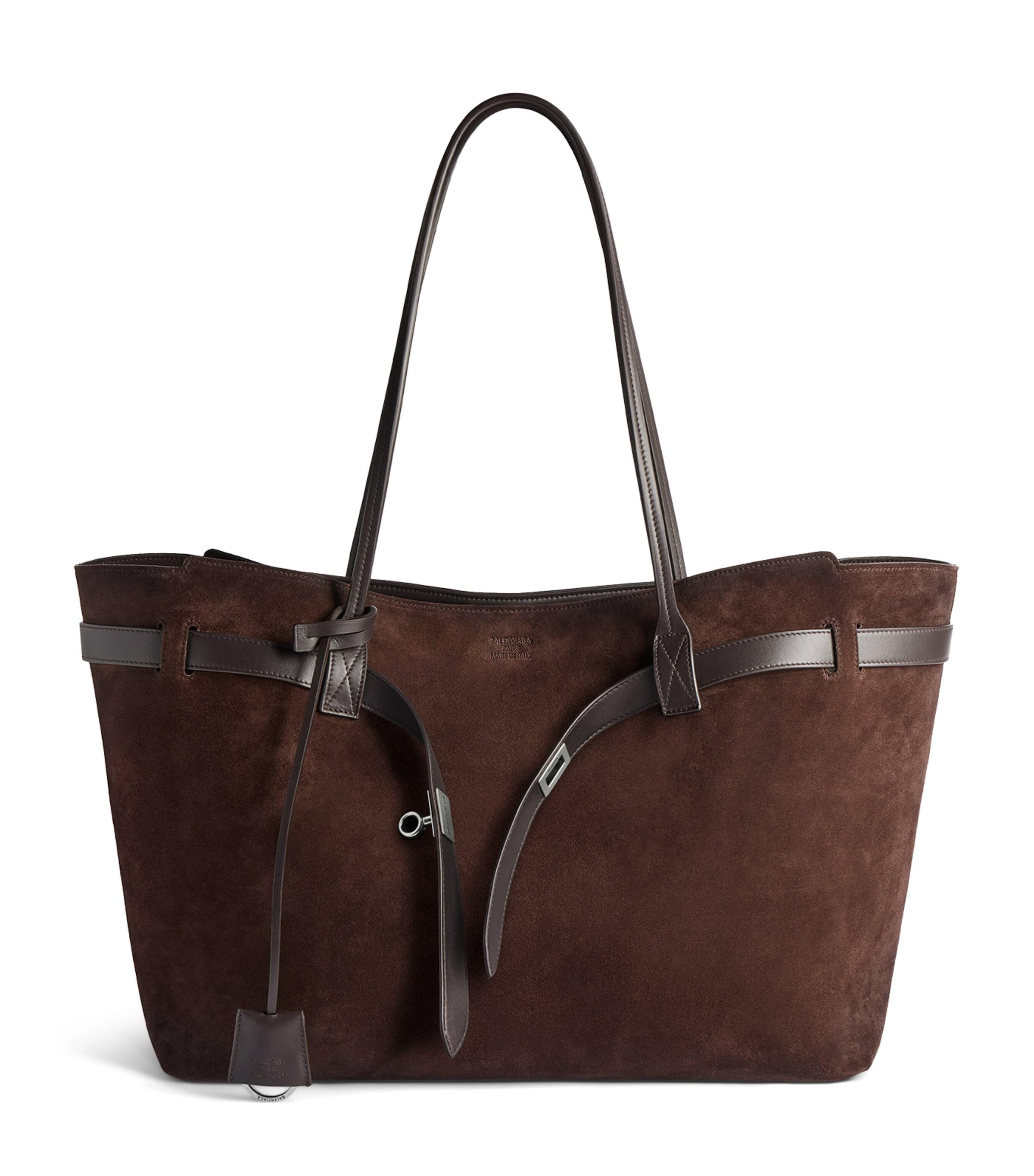 Balenciaga Suede Bel Air Tote Bag by BALENCIAGA