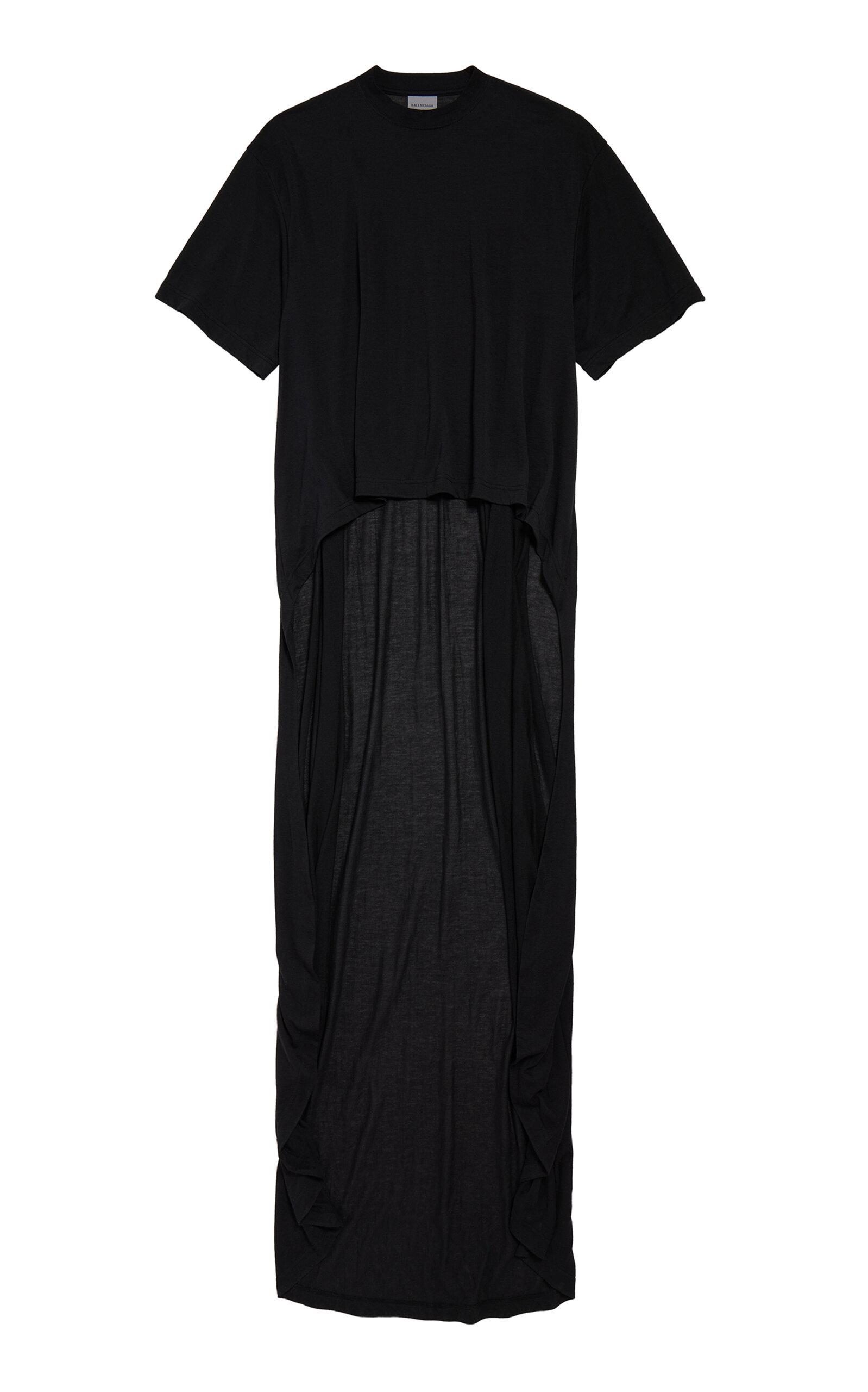 Balenciaga Train-Detailed Sheer Jersey T-Shirt - Moda Operandi by BALENCIAGA