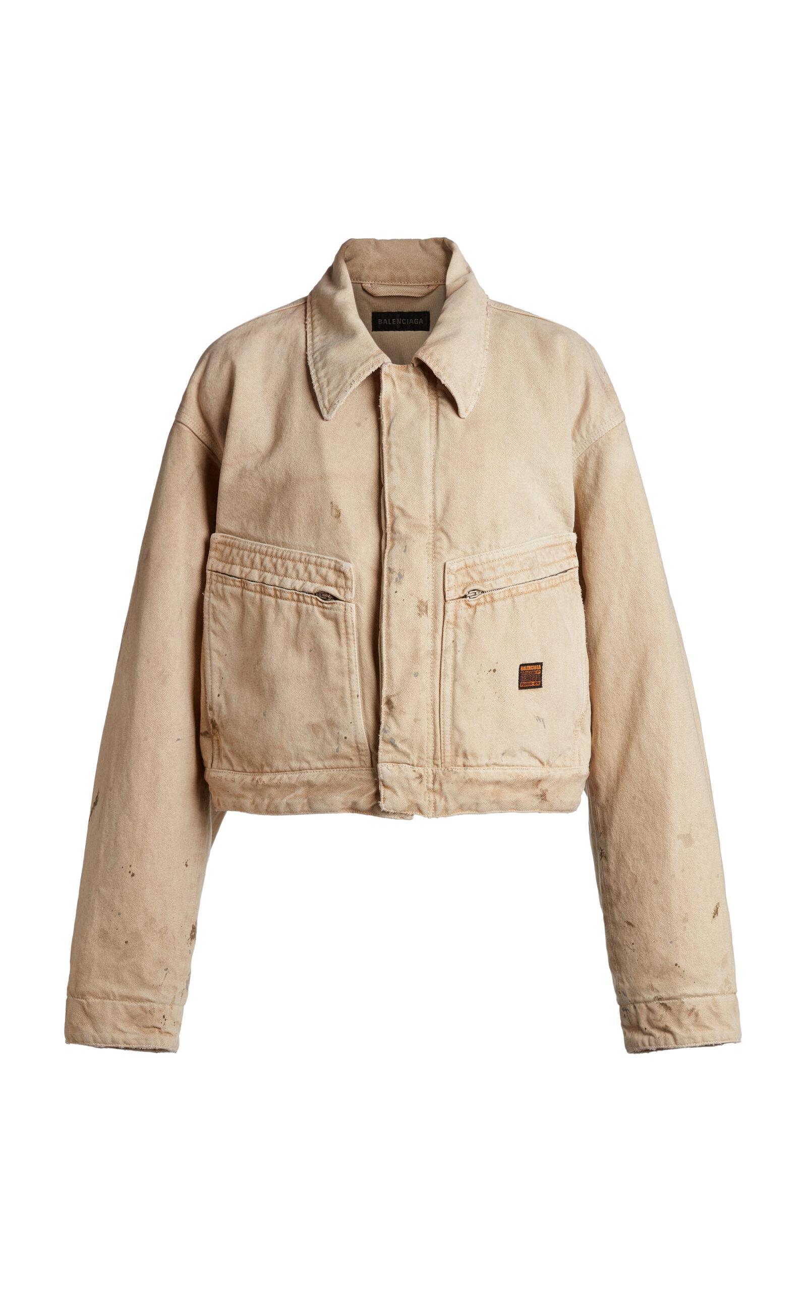 Balenciaga Washed-Cotton Workwear Jacket - Moda Operandi by BALENCIAGA