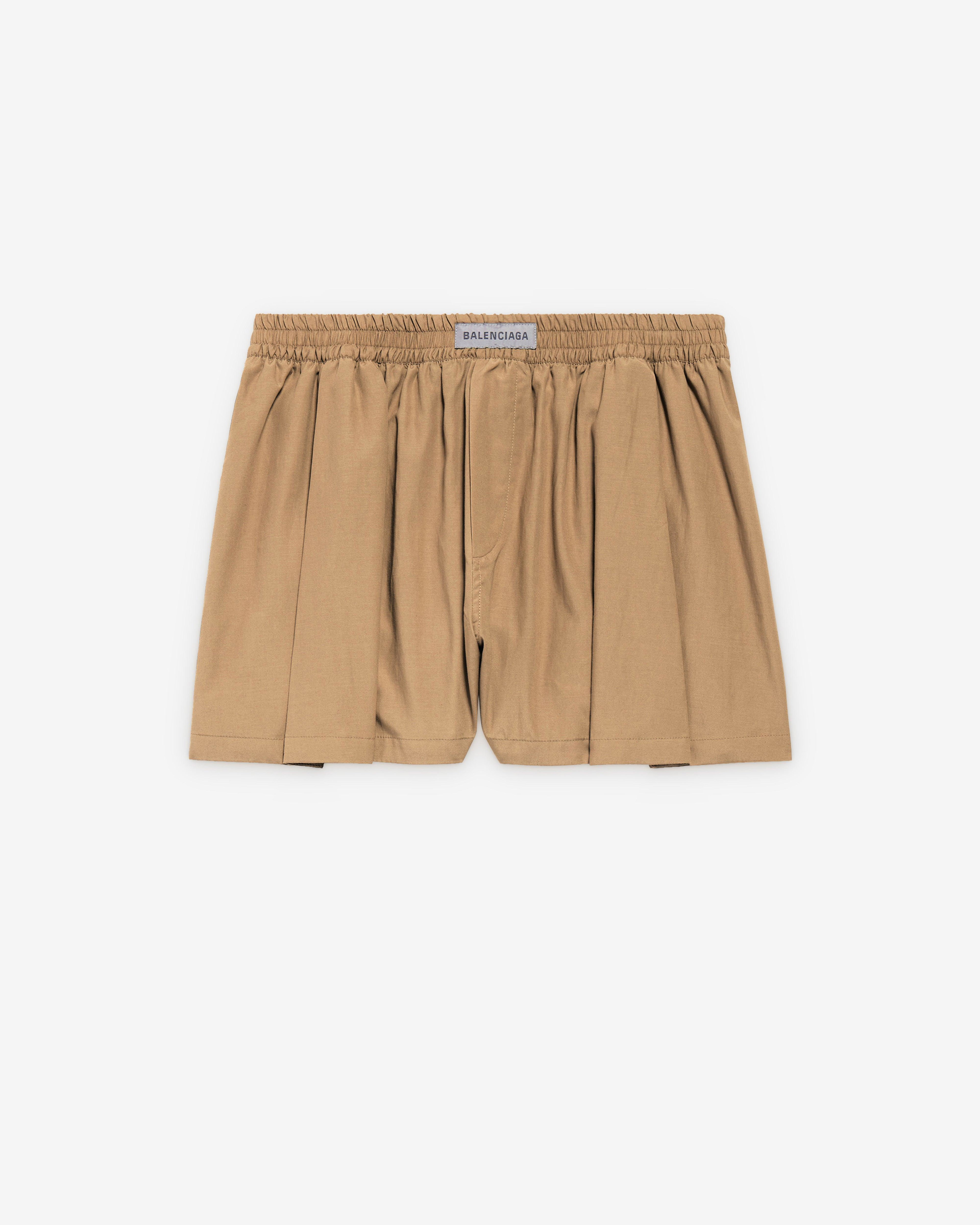 Balenciaga  - Women's A-line Boxer Shorts - (Sand Beige) by BALENCIAGA