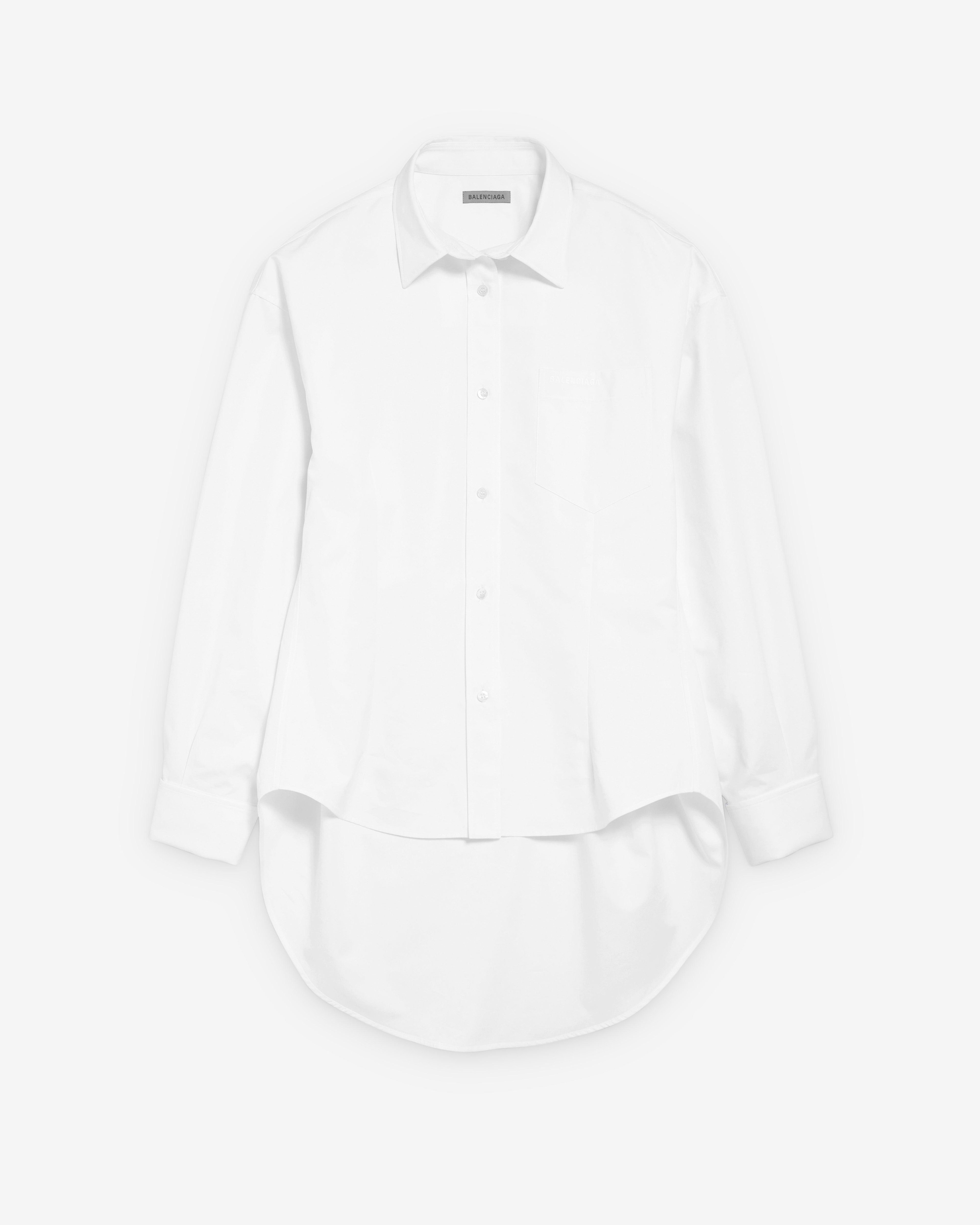 Balenciaga  - Women's Classic Shirt - (White) by BALENCIAGA