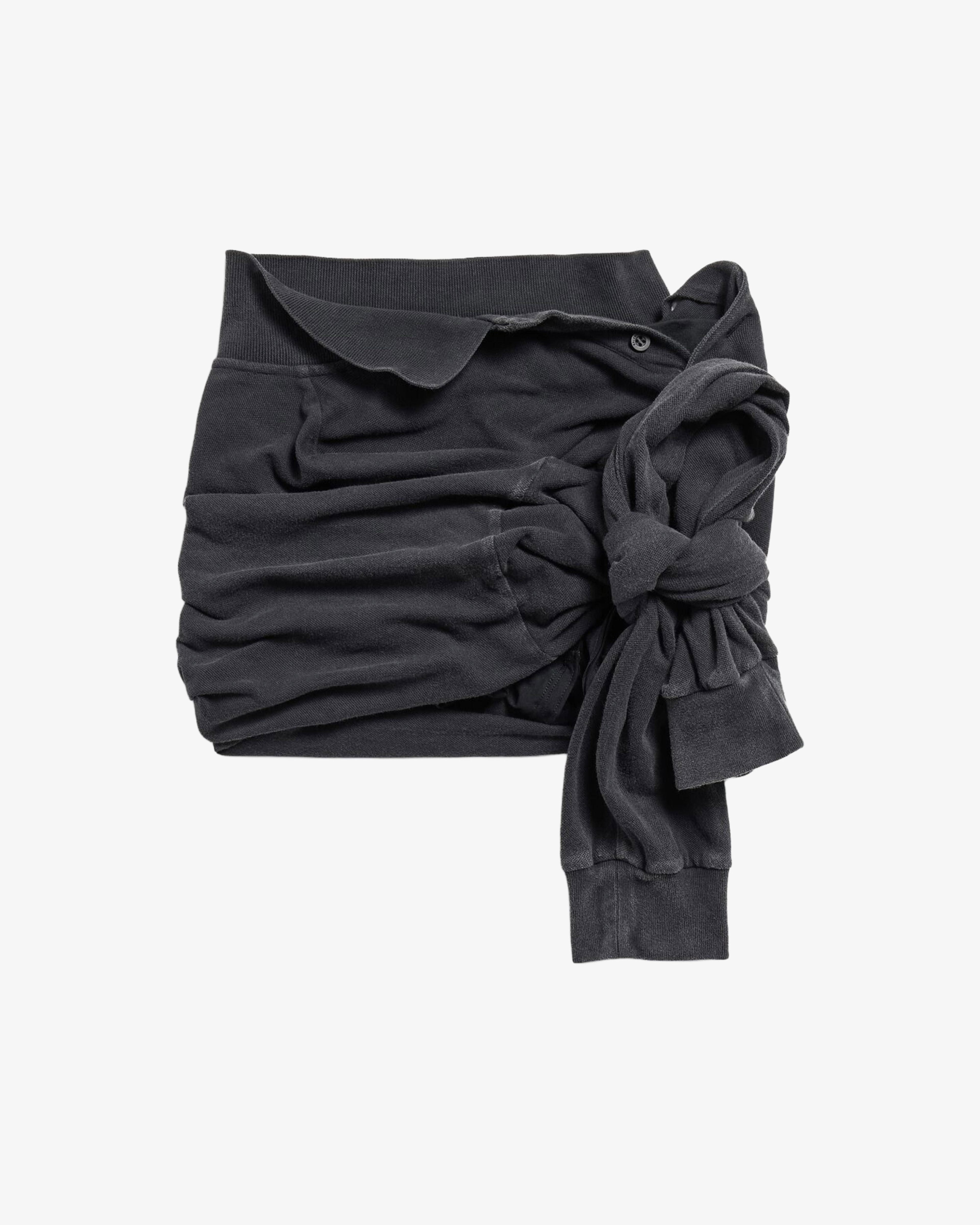 Balenciaga - Women's Knotted Polo Skirt - (Black2072) by BALENCIAGA